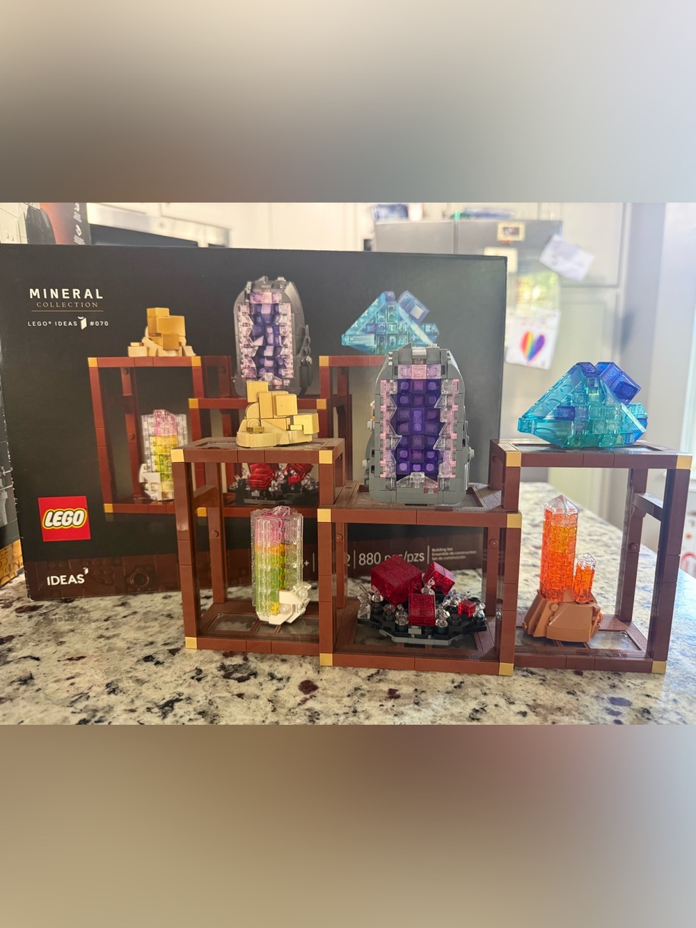LEGO Ideas Mineral Collection 21362 Complete 880 Pc Set w/ Box & Instructions